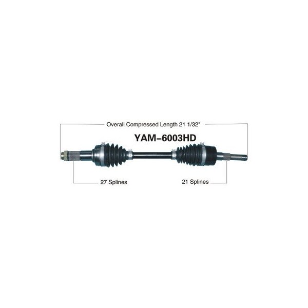 Wide Open Heavy Duty CV Axle for YAM HD FRONT LEFT YFM660F GRIZZLY 4X4 03-08 YAM-6003HD - main